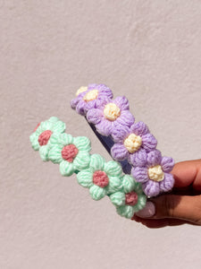 Flower Crown Headband Crochet - Handmade