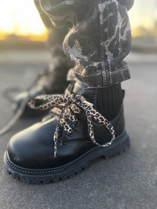Hiker Boot Leopard Lace