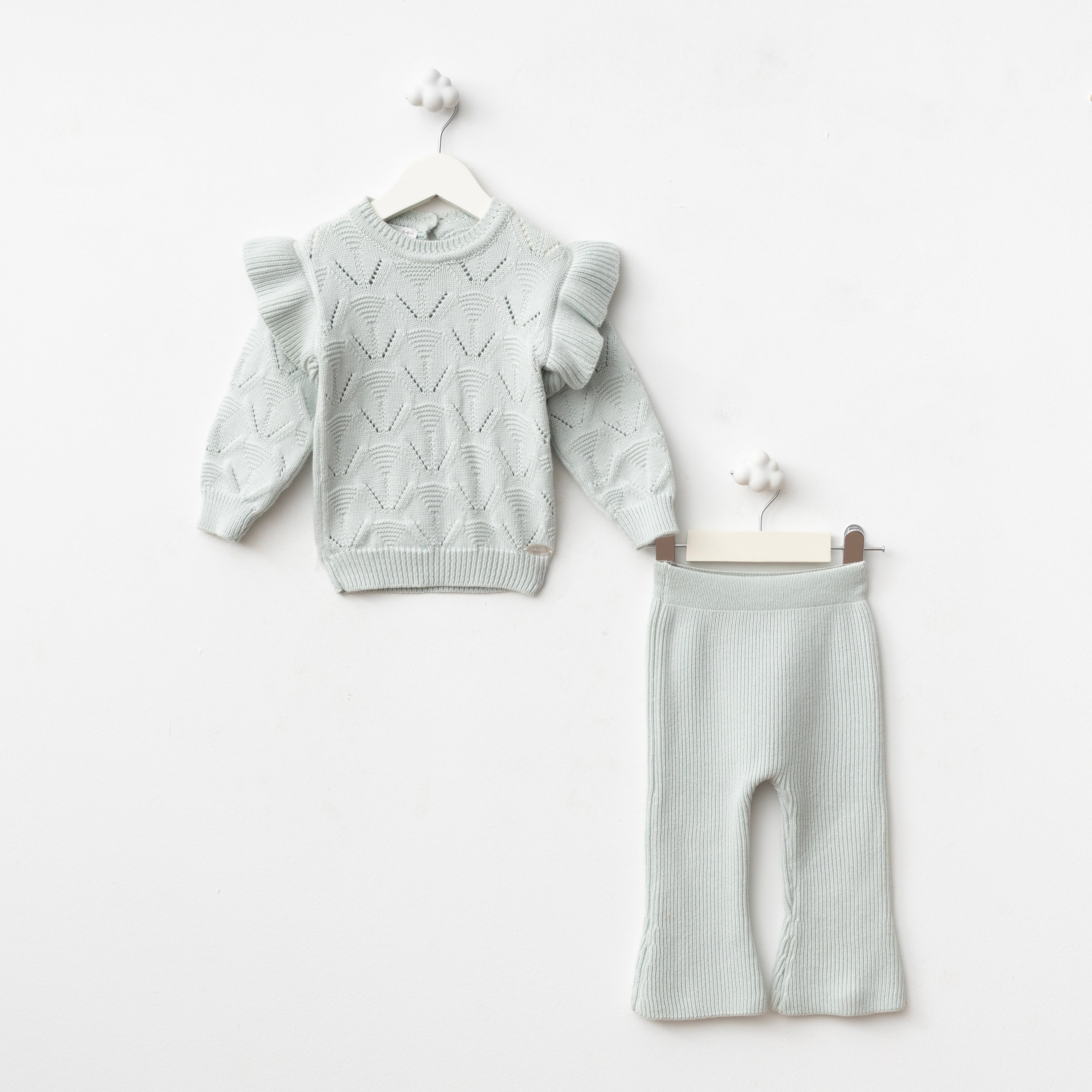 Frill Flare Chunky Set Mint Green