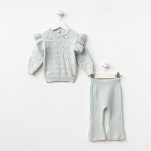 Frill Flare Chunky Set Mint Green