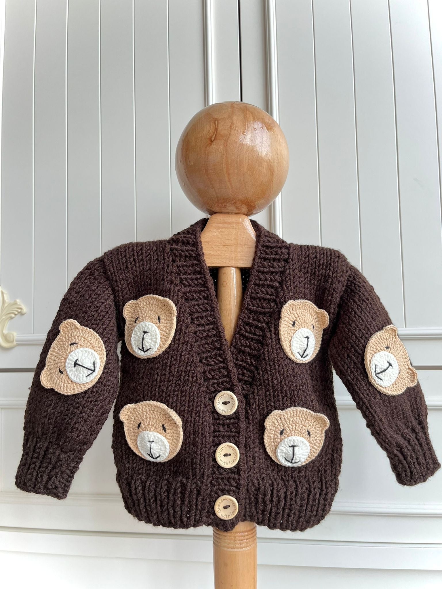 Chocolate Teddy - Handmade Knit