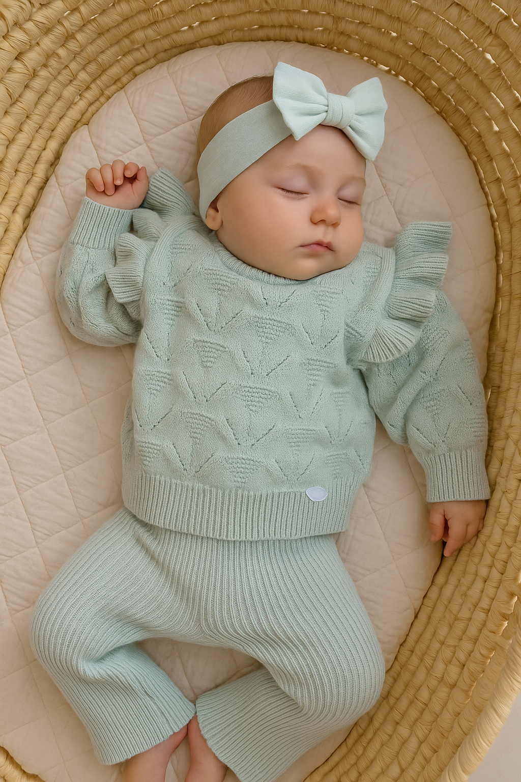 Frill Flare Chunky Set Mint Green