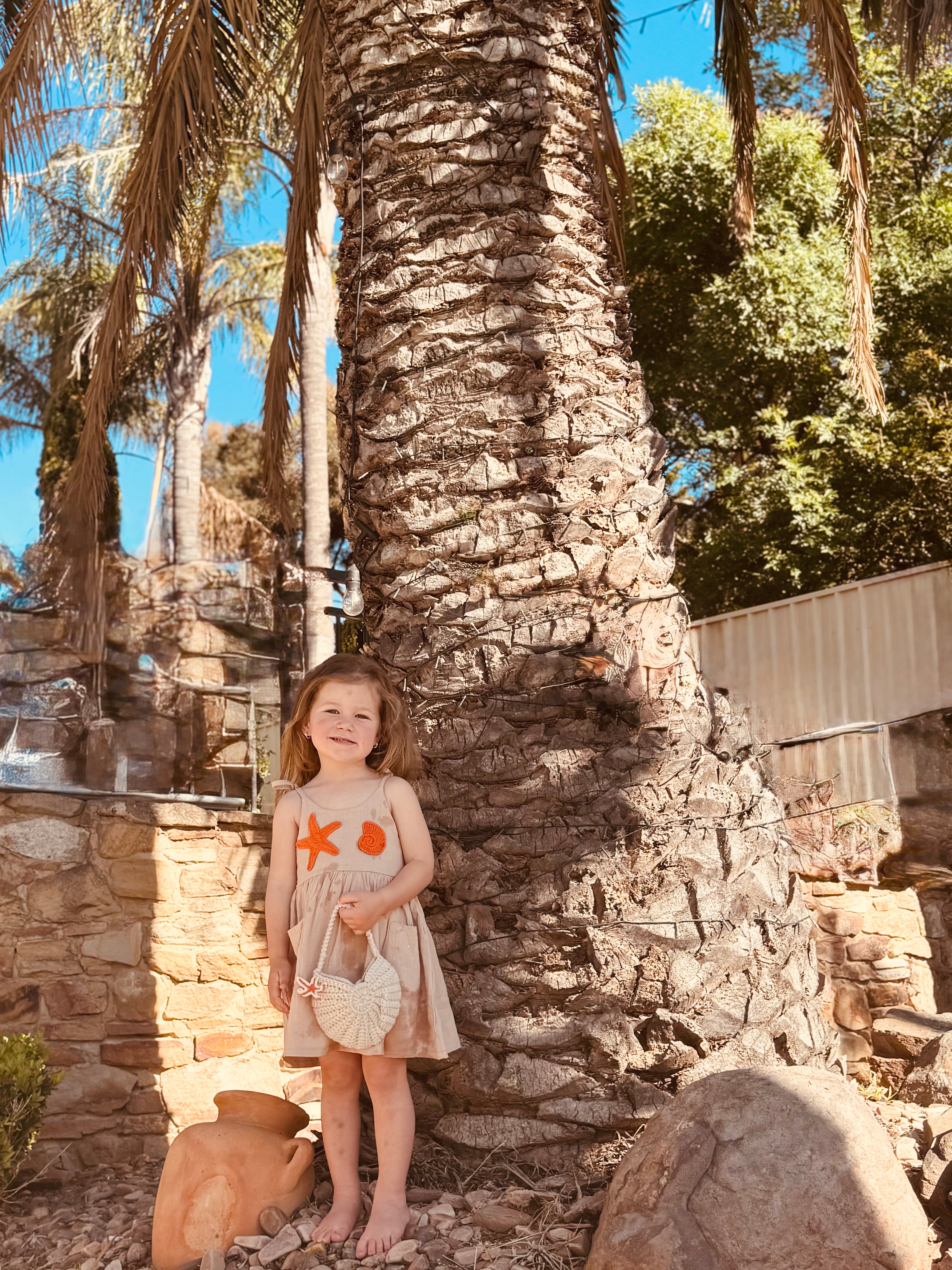 Coral Shell Dress Crochet