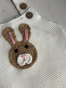 Bunny Crochet Romper - Handmade