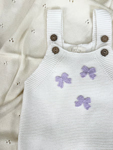 Bow Crochet Romper - Handmade