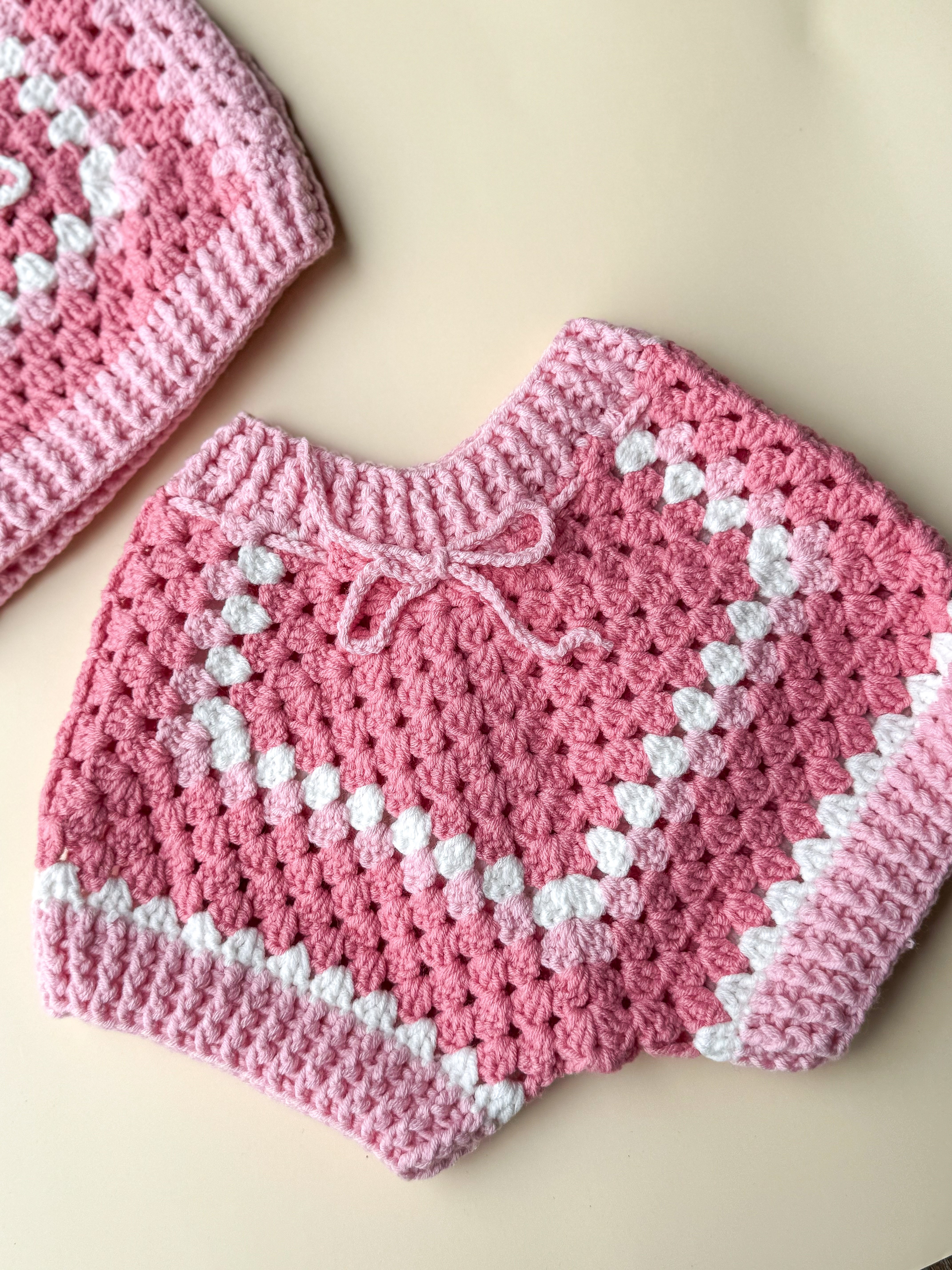 Pink Picnic Crochet Set