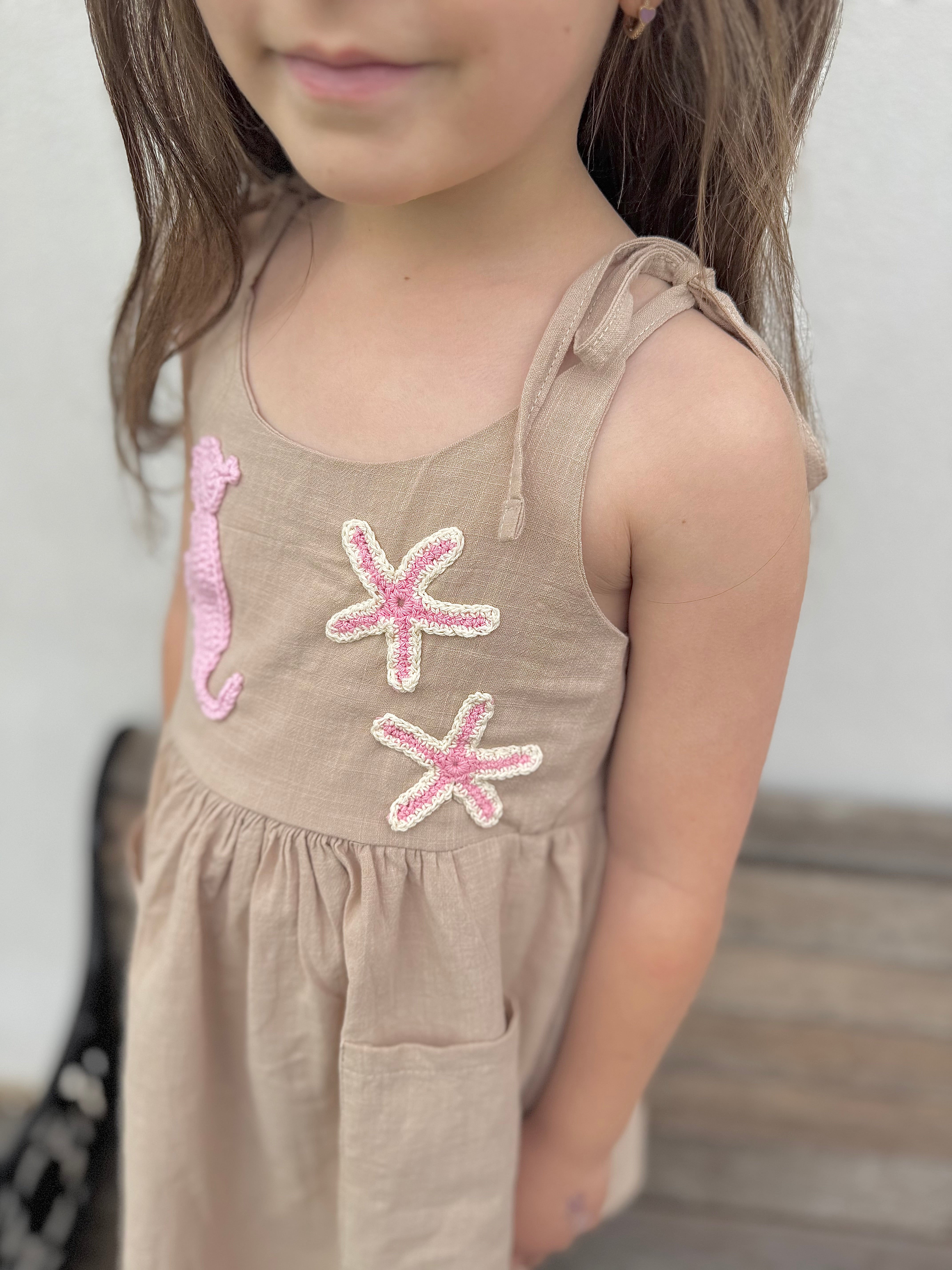 Seahorse Tie Crochet Dress