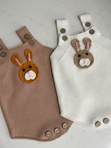 Bunny Crochet Romper - Handmade