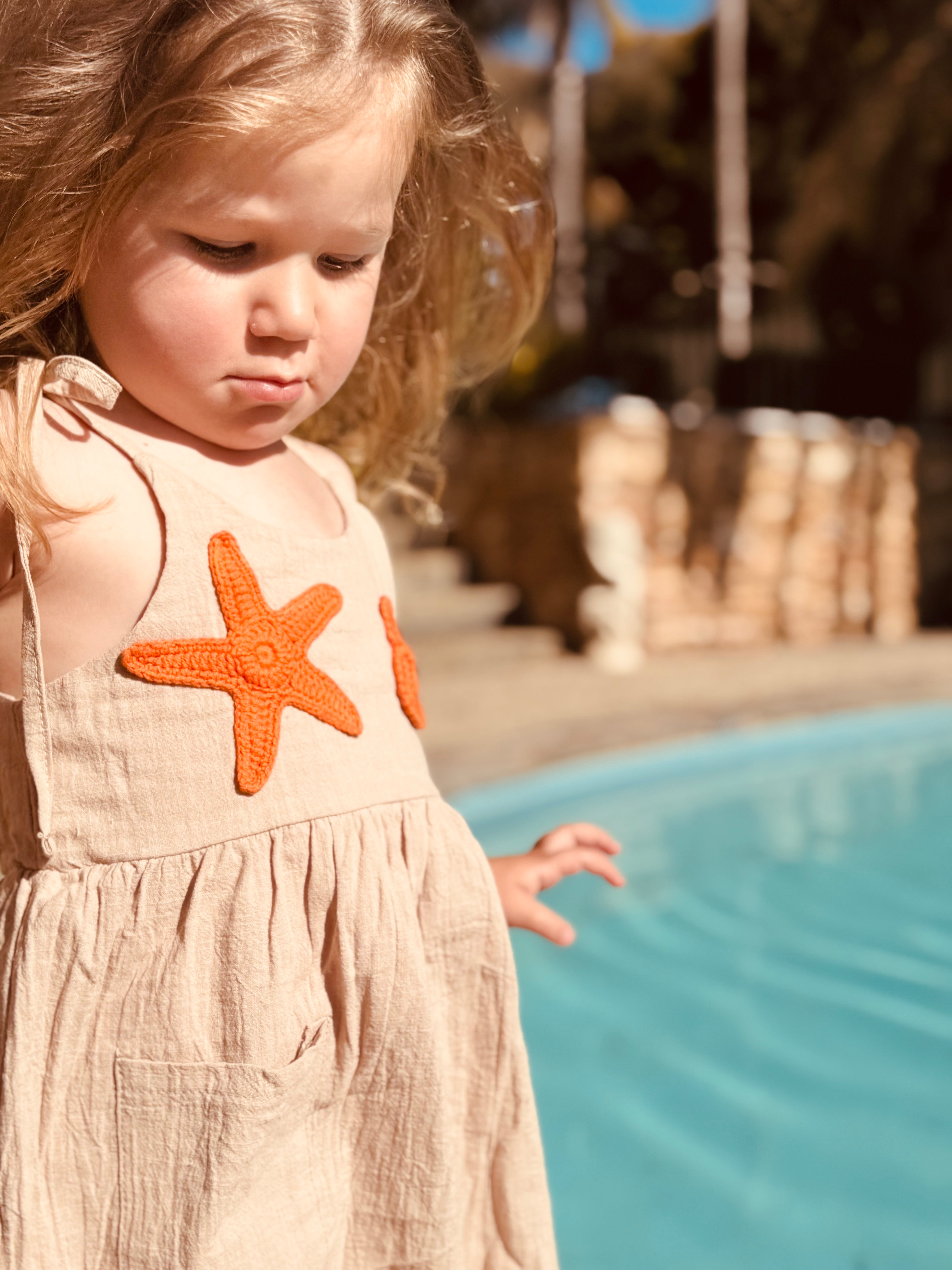 Coral Shell Dress Crochet