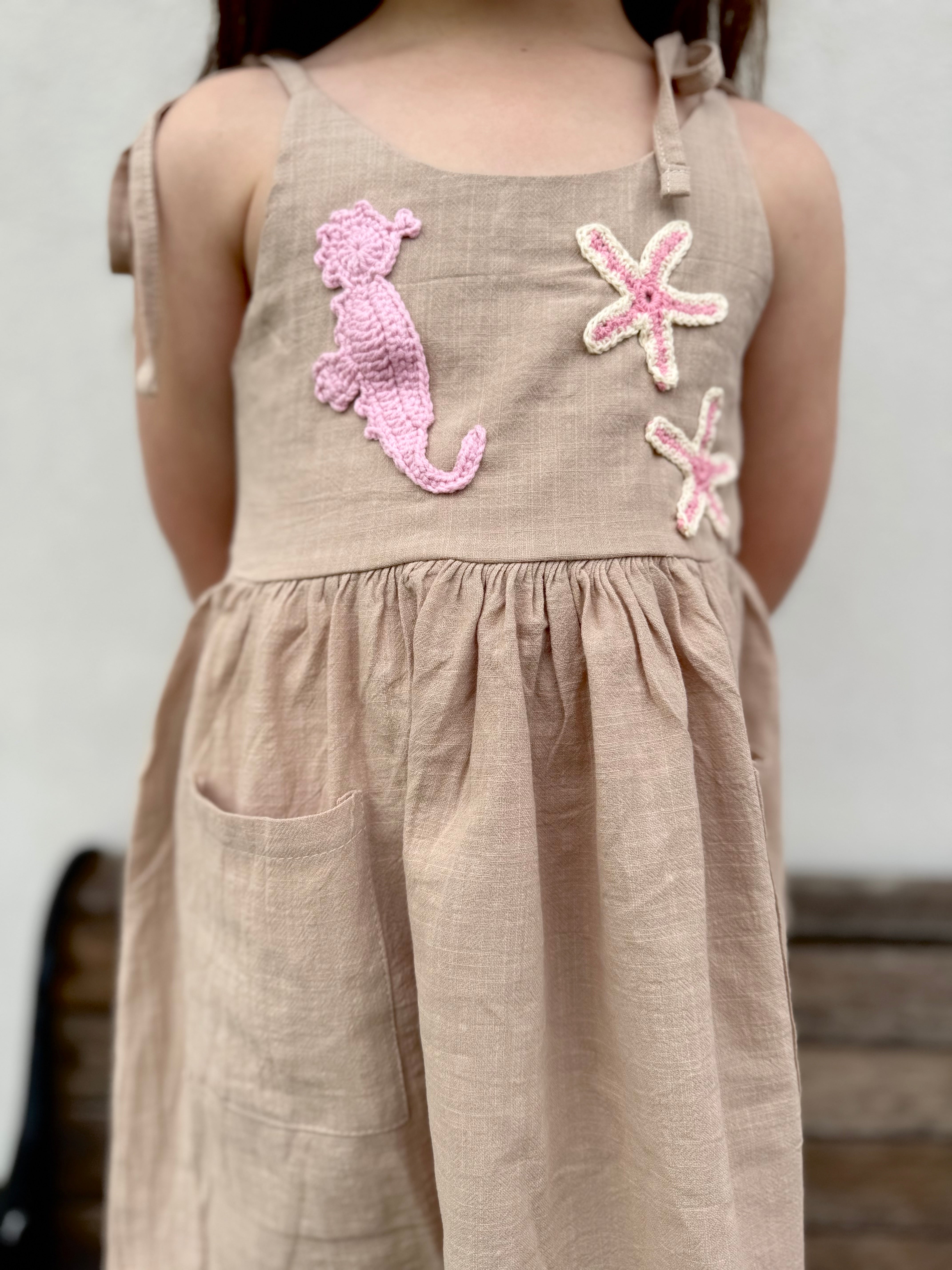 Seahorse Tie Crochet Dress