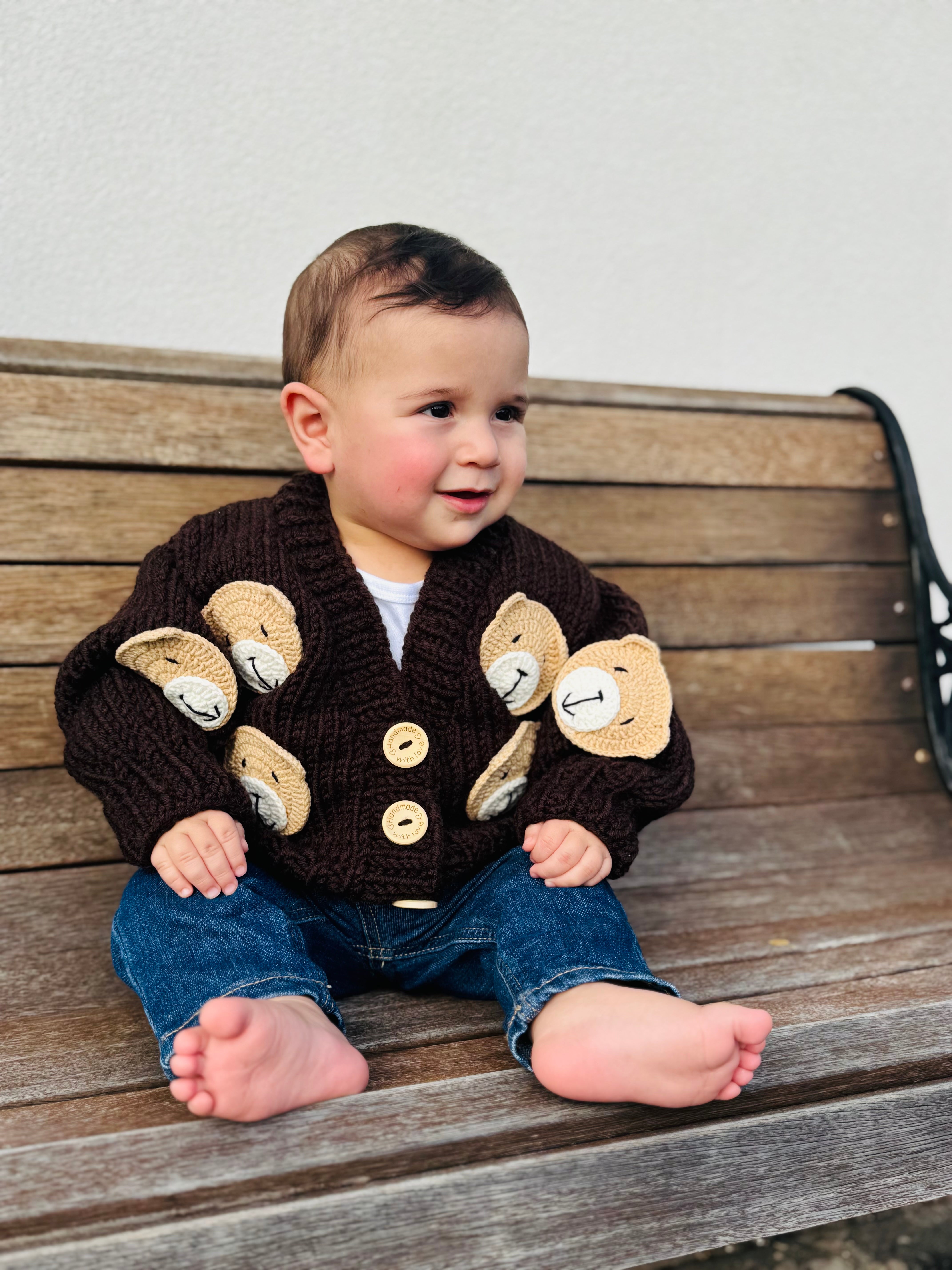 Chocolate Teddy - Handmade Knit