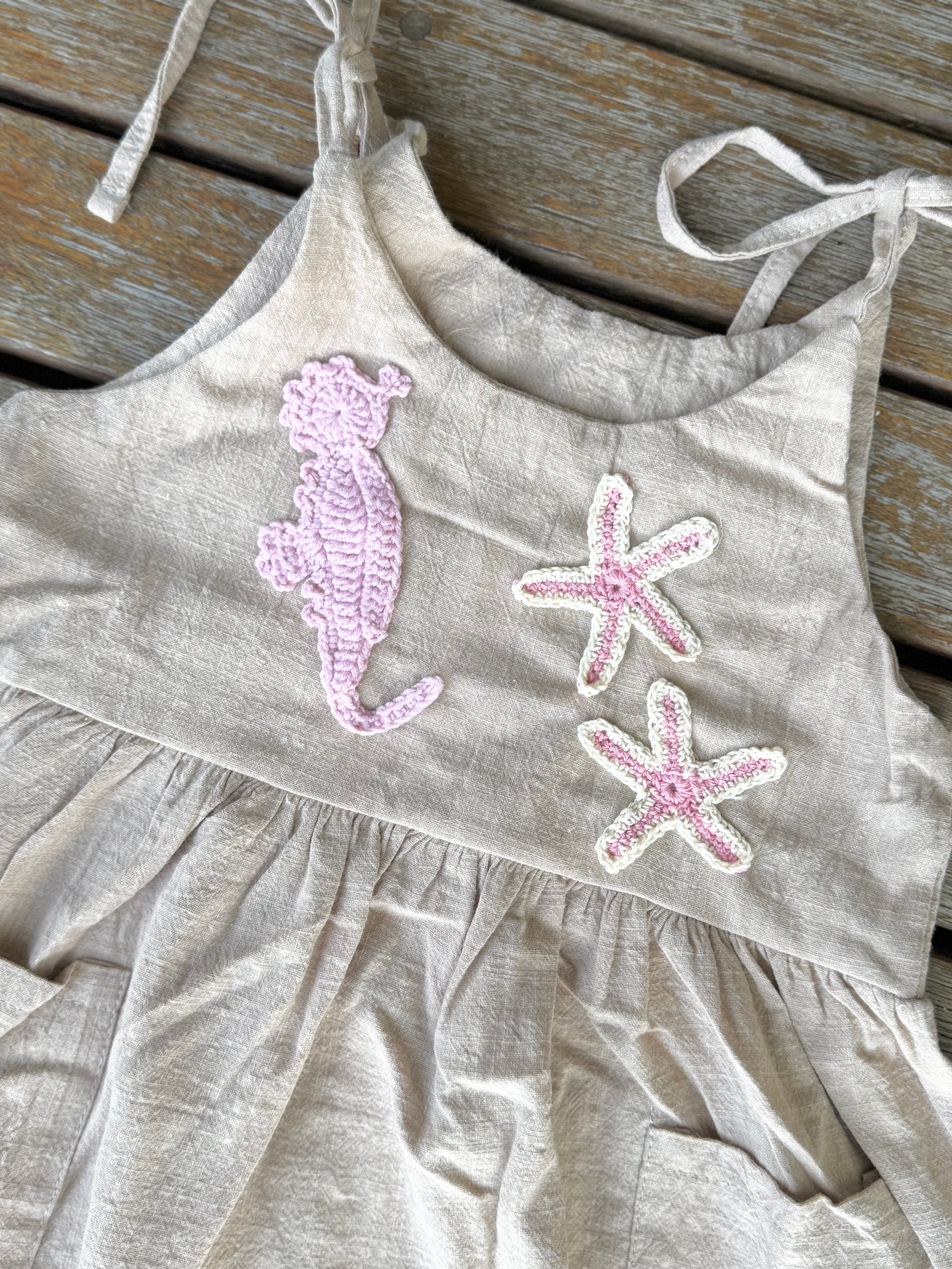 Seahorse Tie Crochet Dress