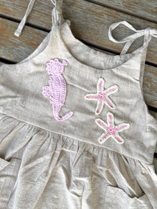Seahorse Tie Crochet Dress