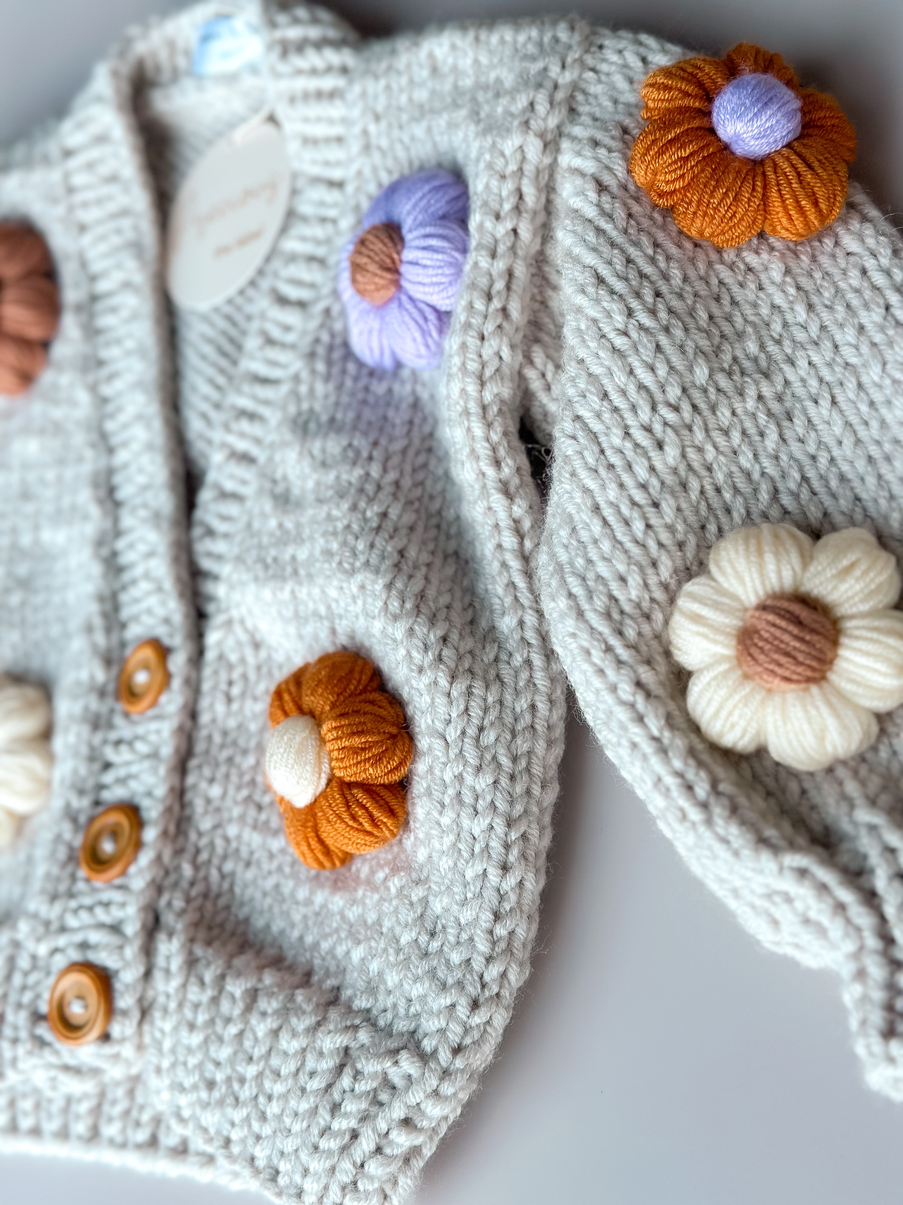 Adult Daisy Cardigan - Handmade Knit