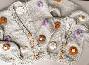 Daisy Cardigan - Autumn Handmade Knit