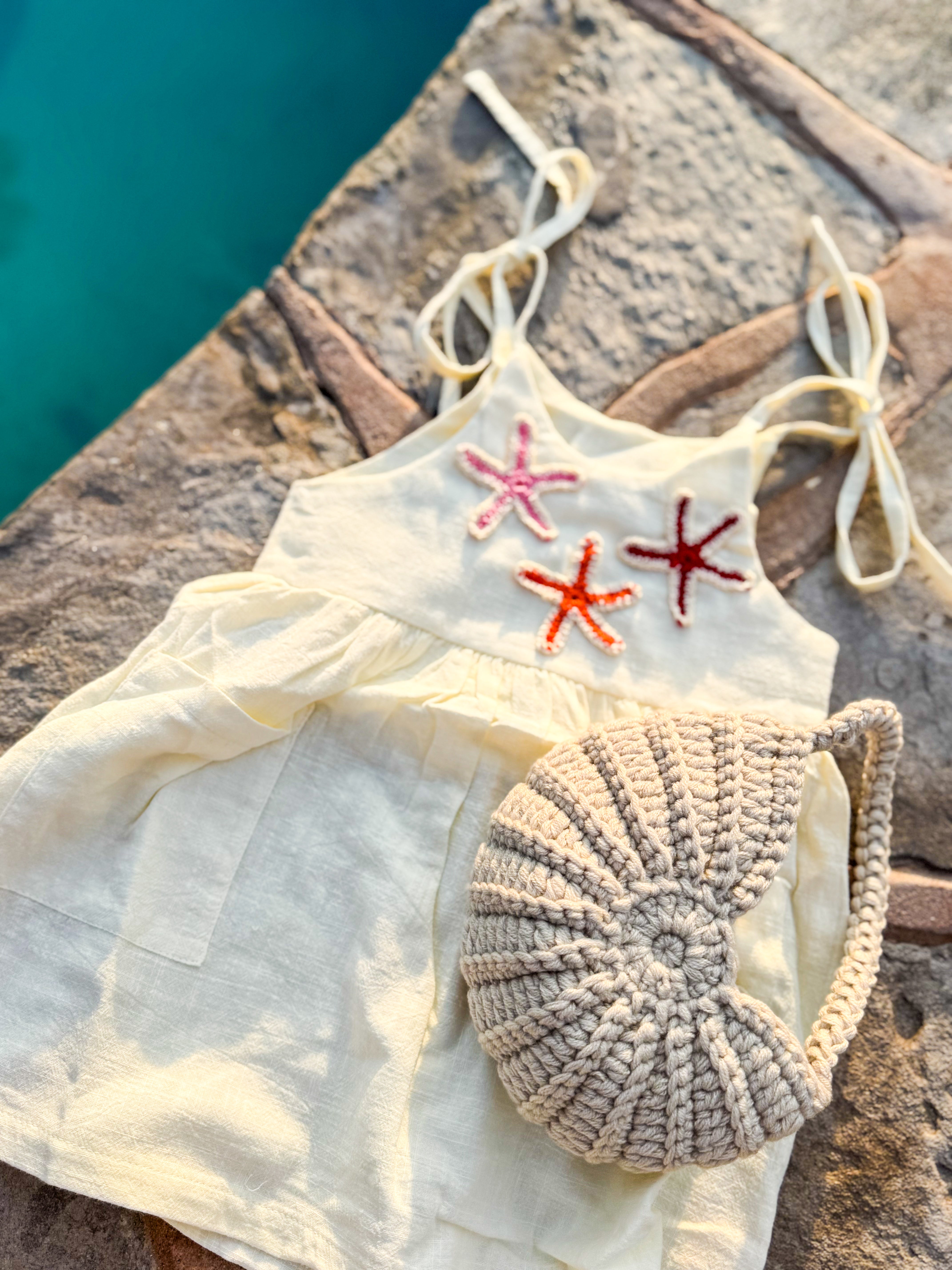 Starfish Tie Crochet Dress