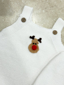 Gingerbread Crochet Romper - Handmade