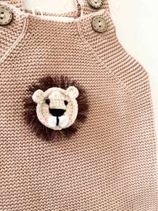 Lion Crochet Romper - Handmade