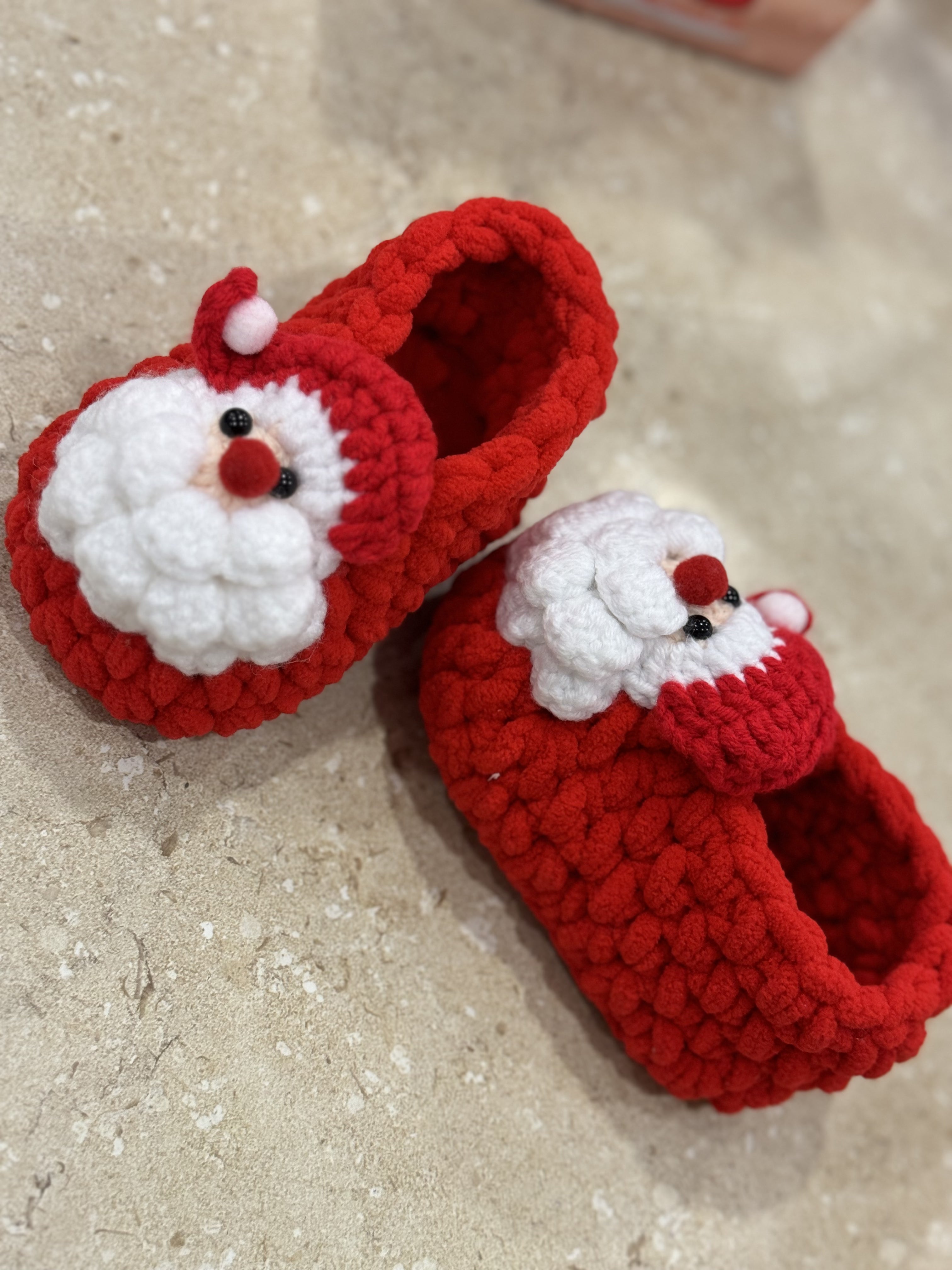 Santa Booties Handmade