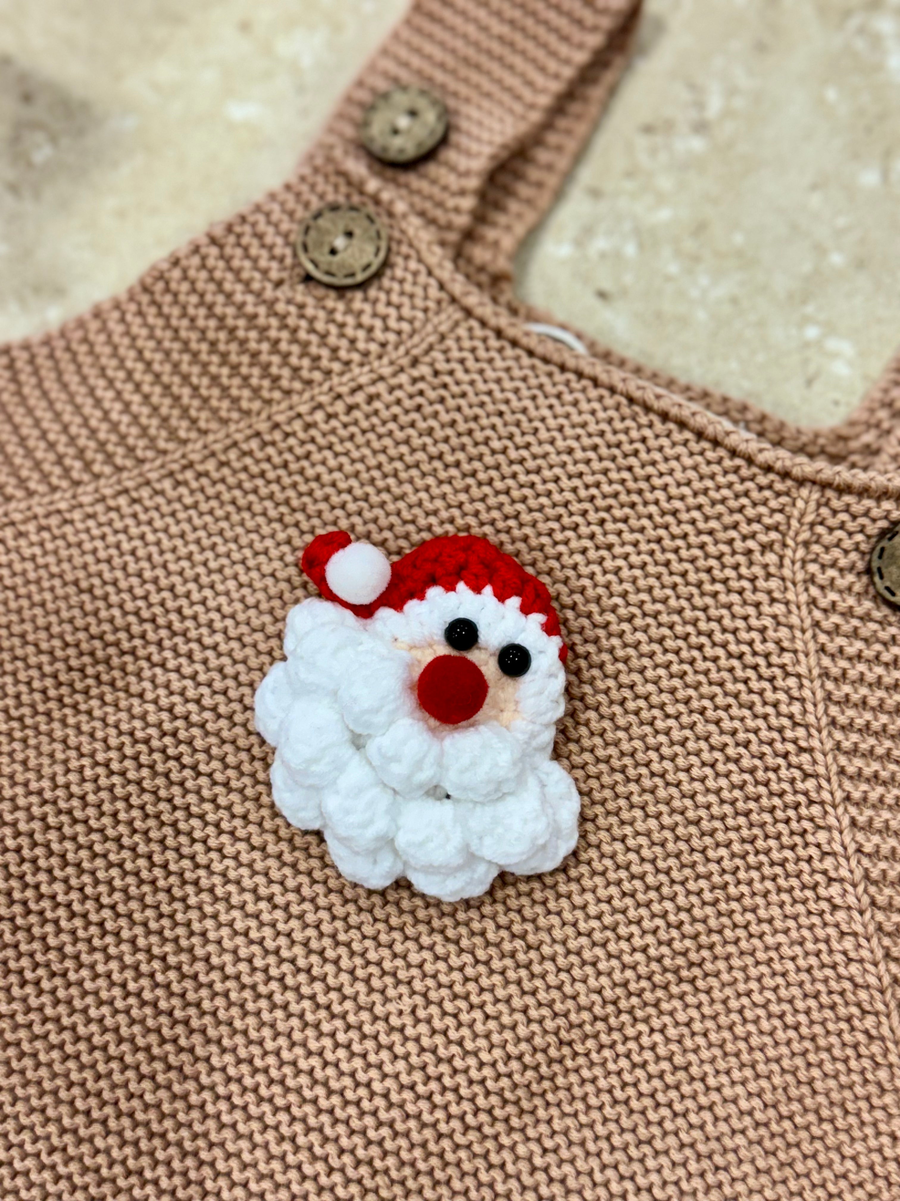 Santa Crochet Romper Handmade