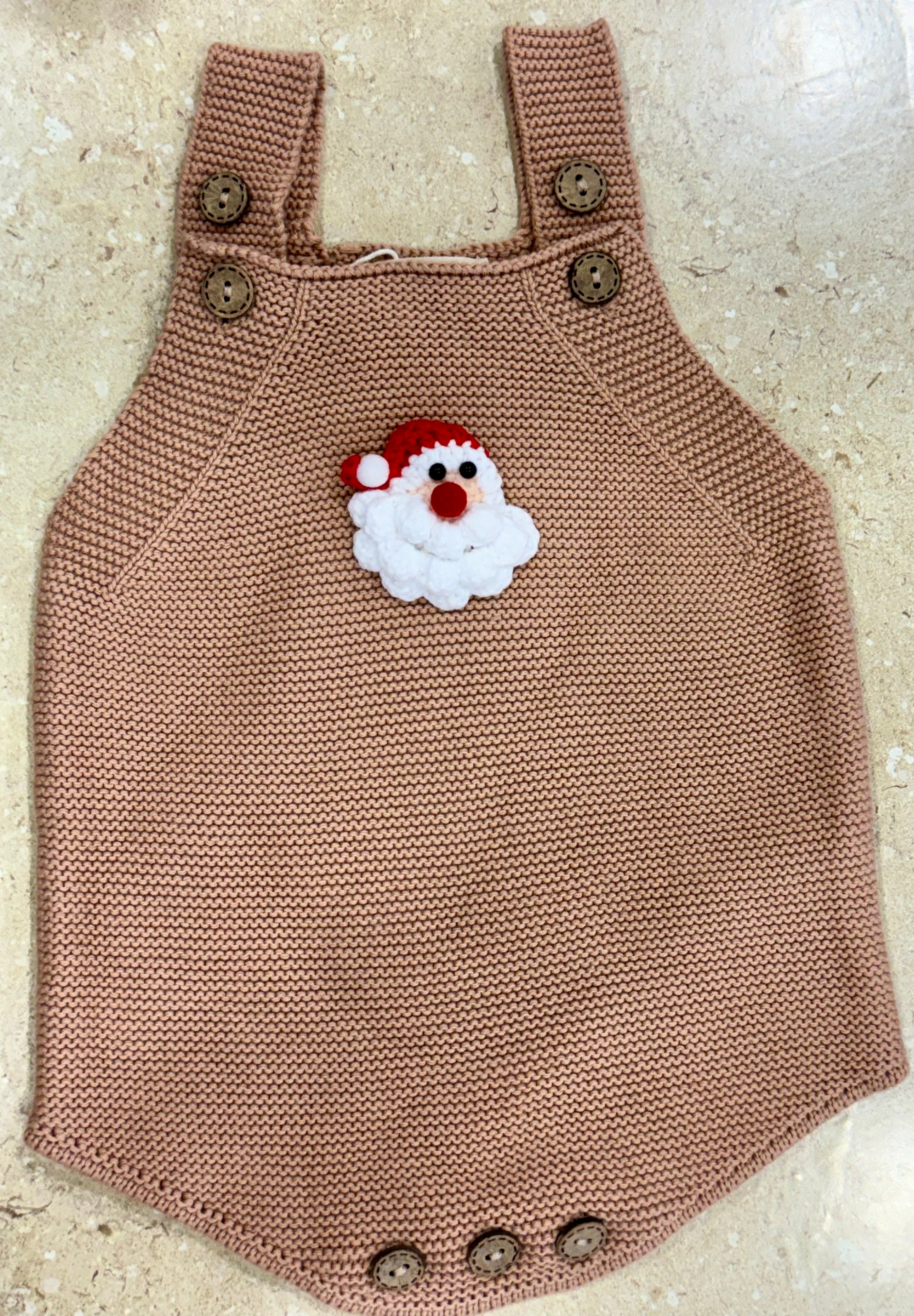 Santa Crochet Romper Handmade