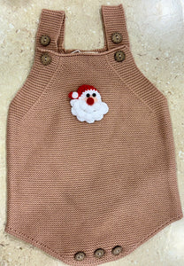 Santa Crochet Romper Handmade
