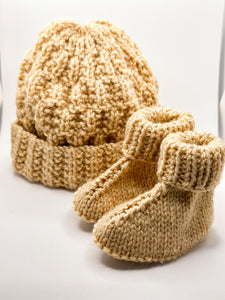 Precious Beanie & Bootie Set