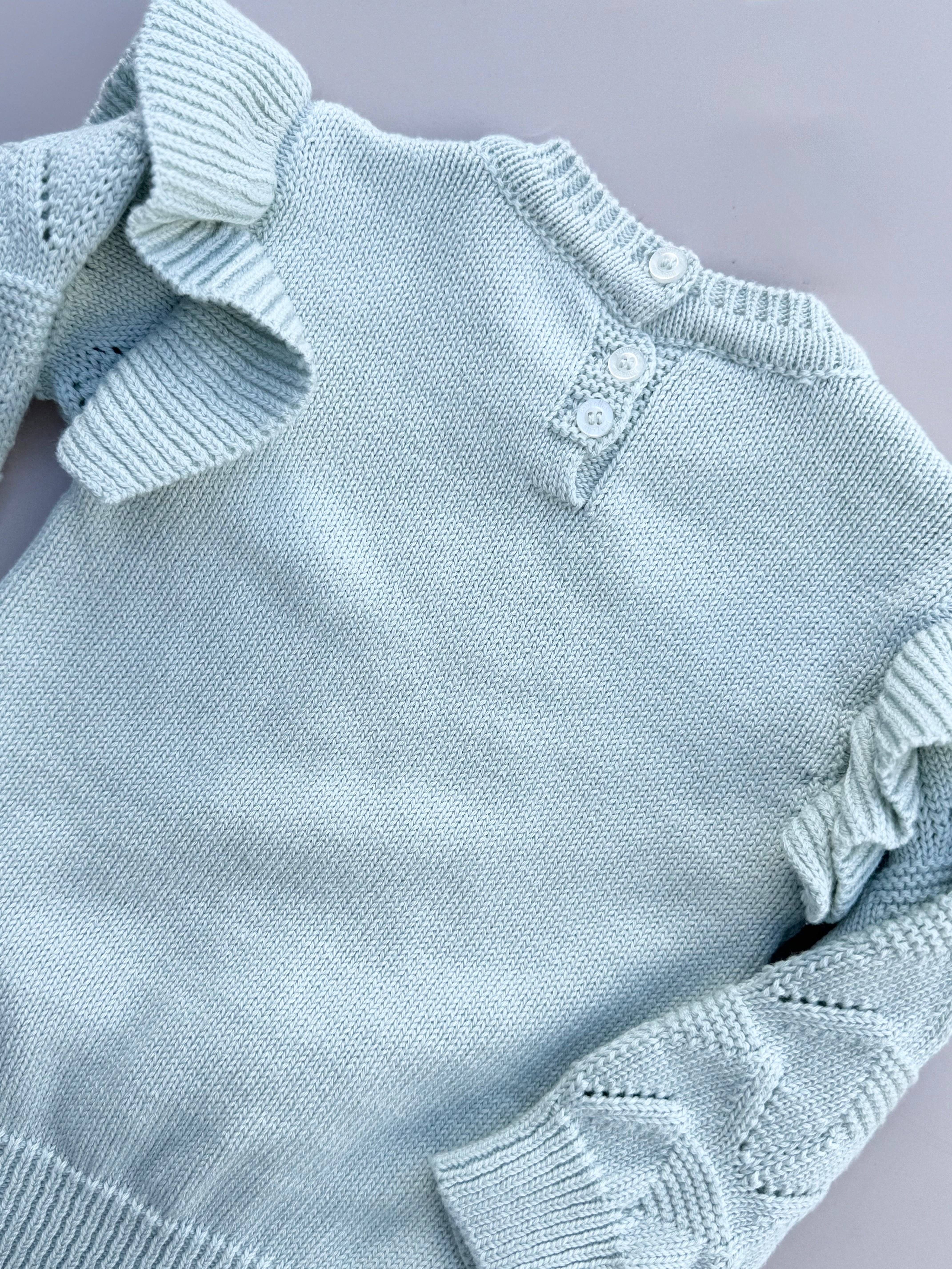 Frill Flare Chunky Set Mint Green