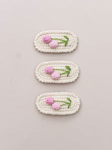 Tulip Crochet Clip - Handmade