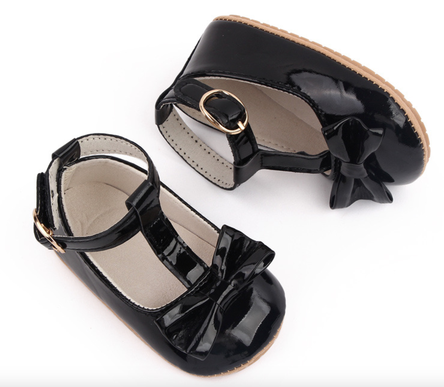 Bella Patent Shoes - Black