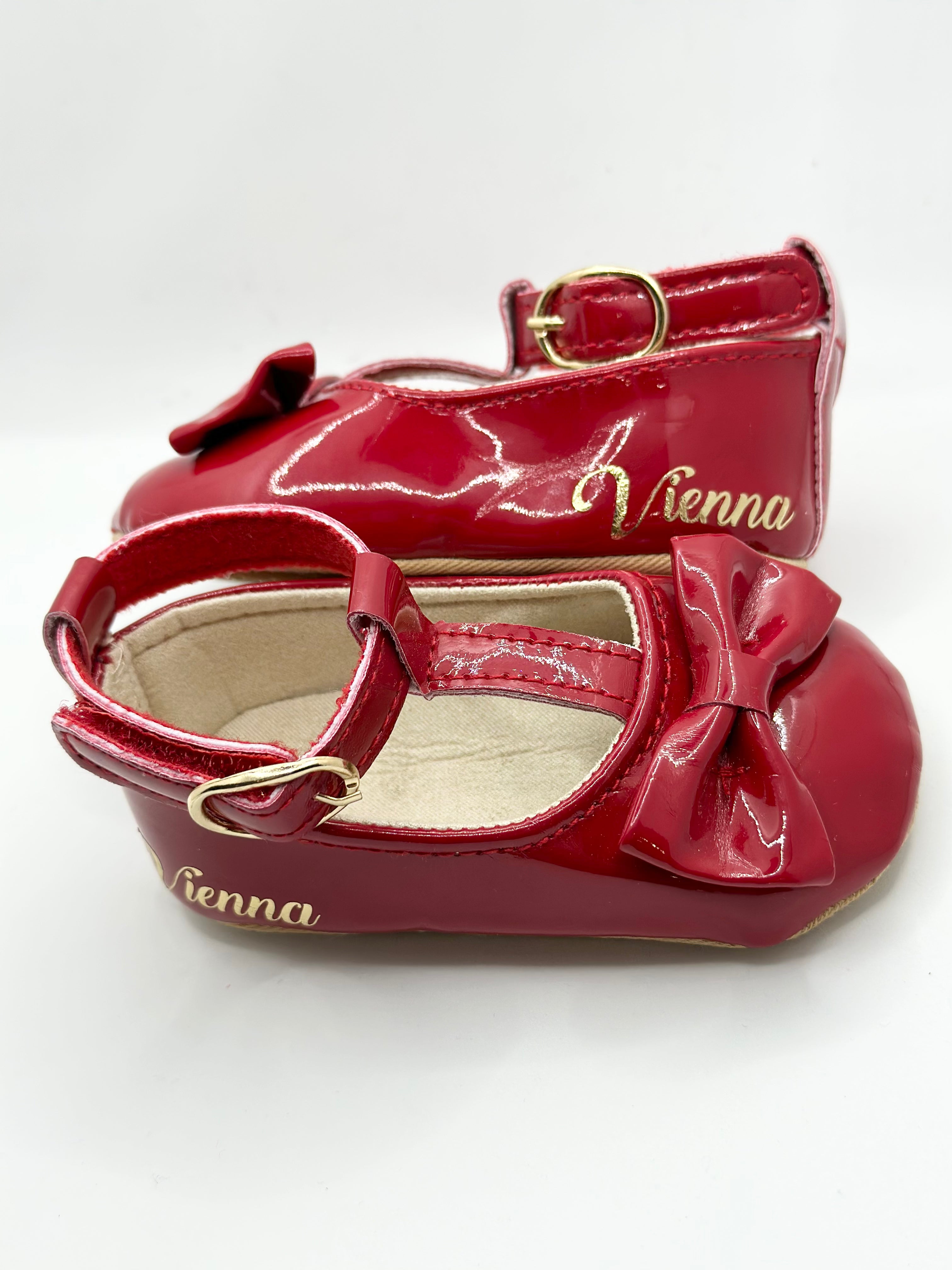 Bella Patent Shoes - Red