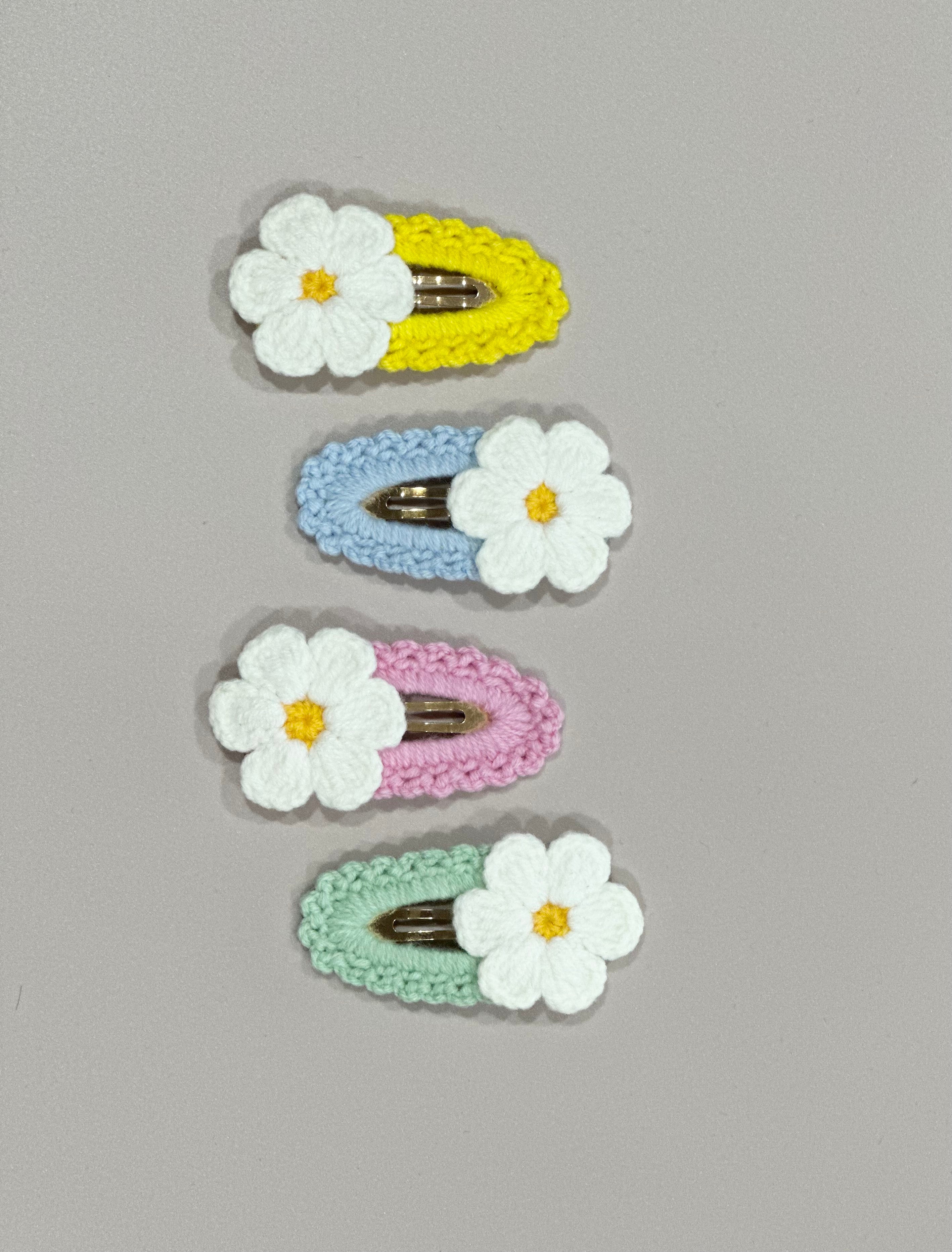 Flower Crochet Clip - Handmade