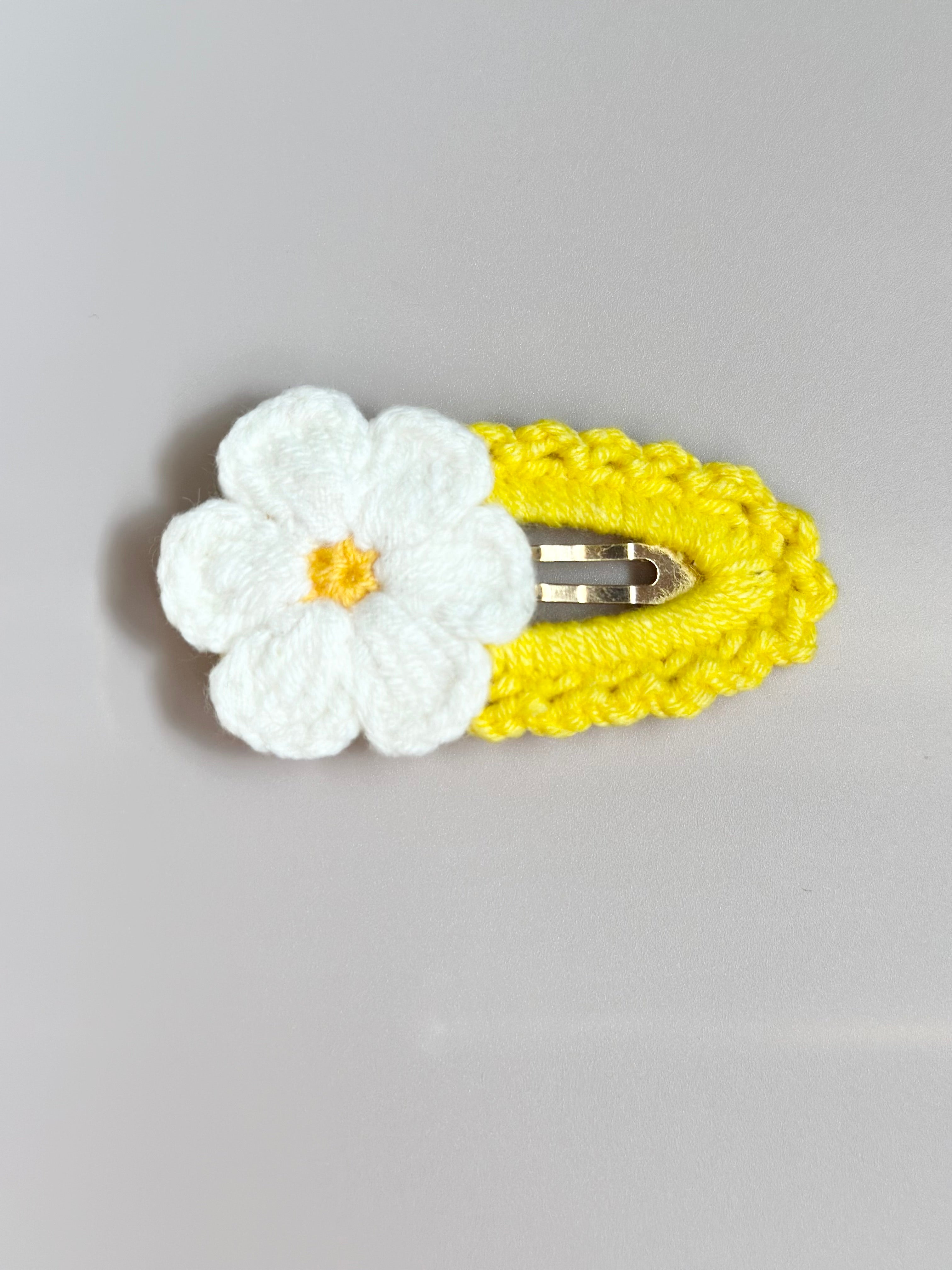 Flower Crochet Clip - Handmade