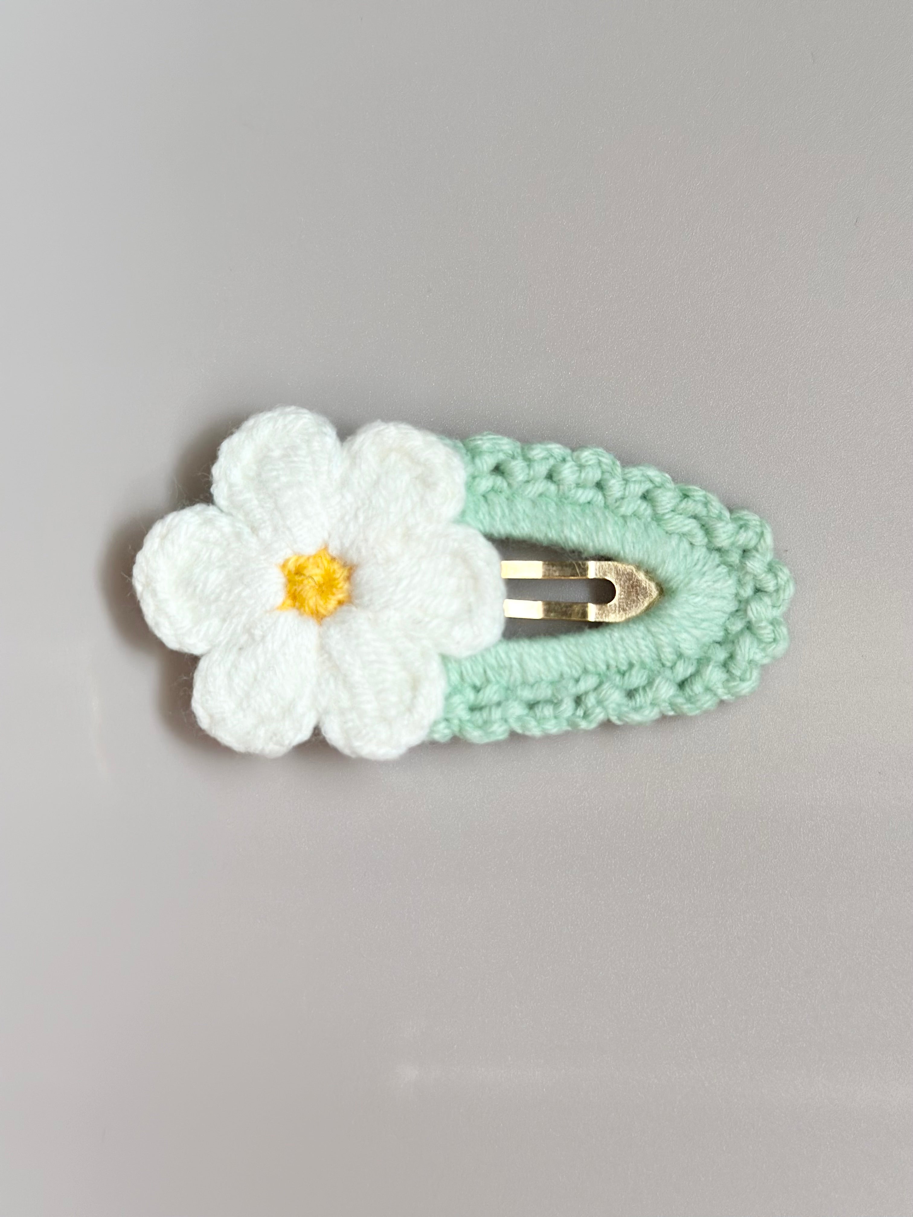 Flower Crochet Clip - Handmade