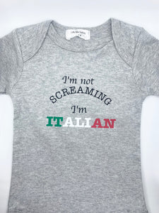 I'm not screaming, I'm Italian