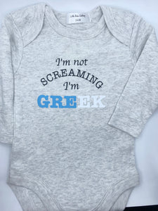 I'm not screaming, I'm Greek