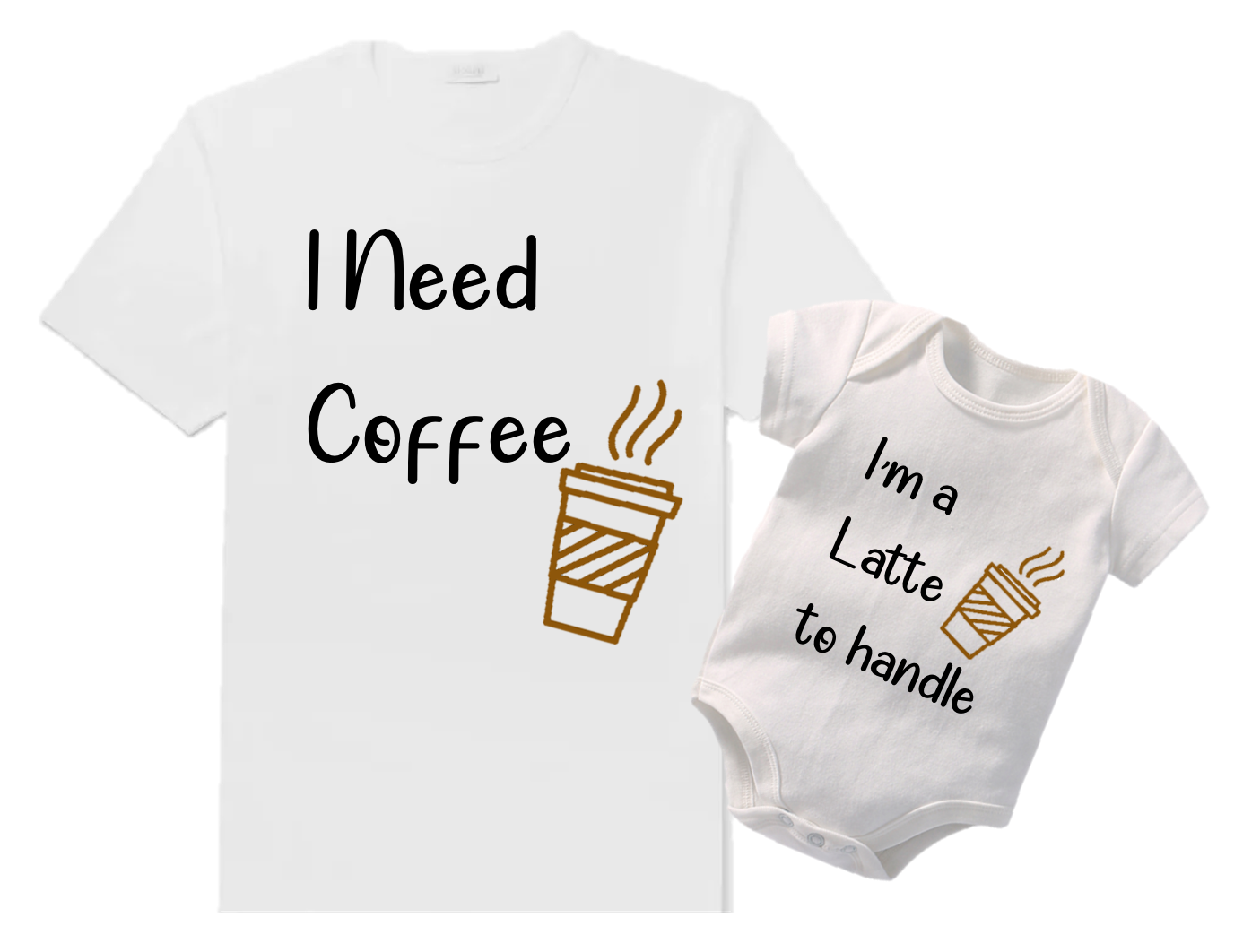 Need Coffee Tee Set