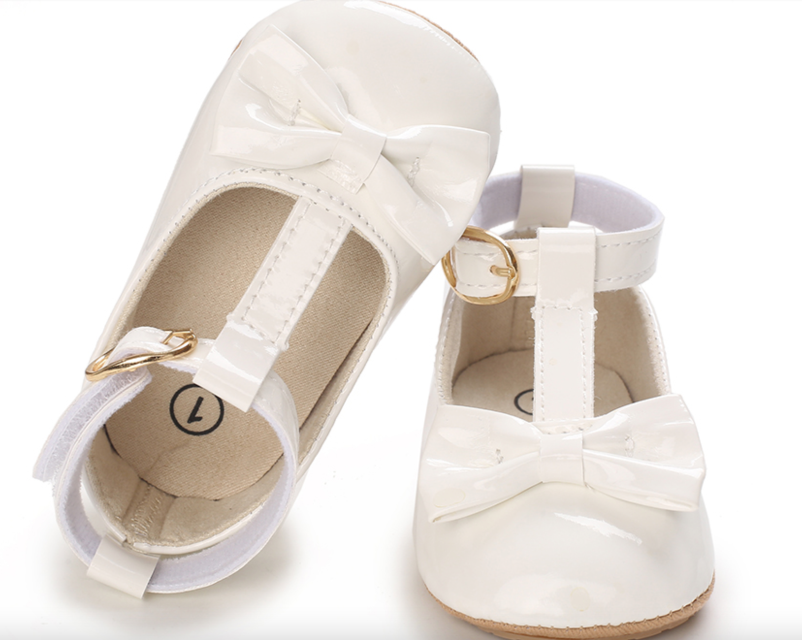 Bella Patent Shoes - White