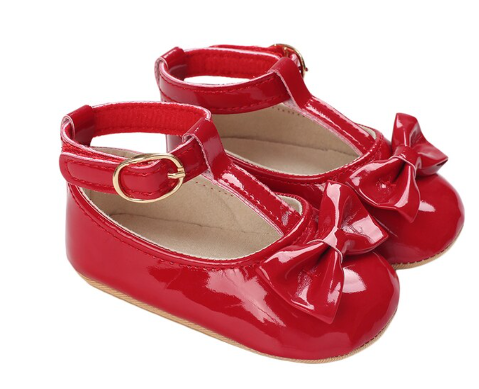 Bella Patent Shoes - Red
