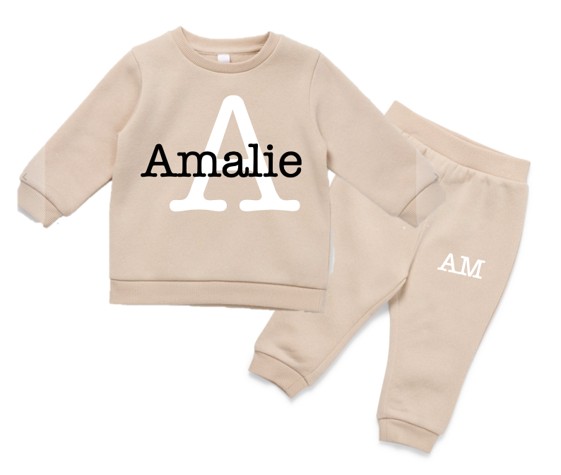 Cosy Baby Personalised Track Set - Beige