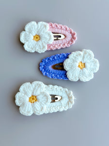 Flower Crochet Clip - Handmade